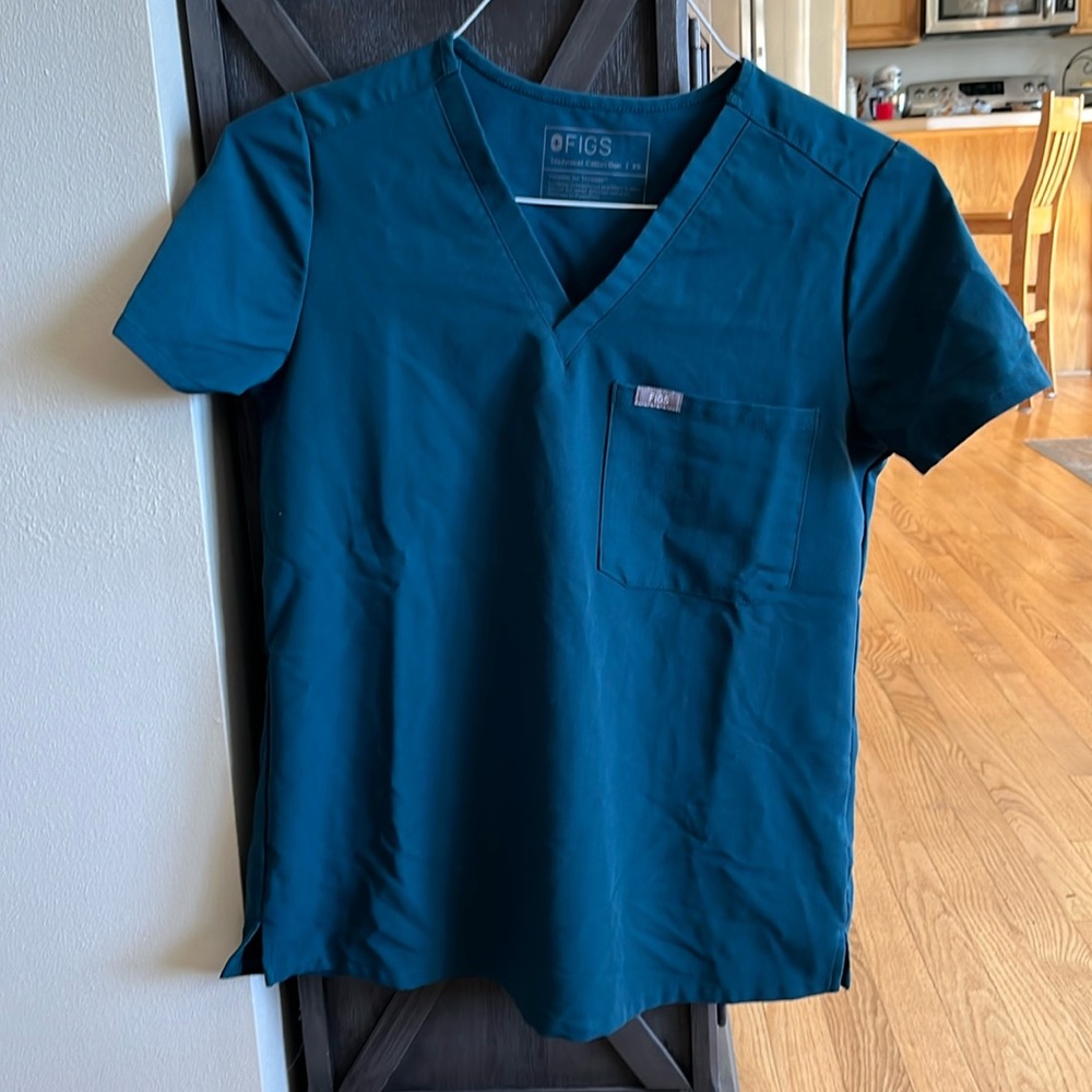 Figs Teal Scrub Set